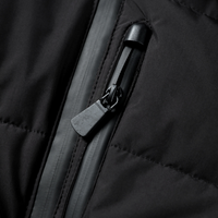 Malvina hooded belted puffer jacket detail view ten
