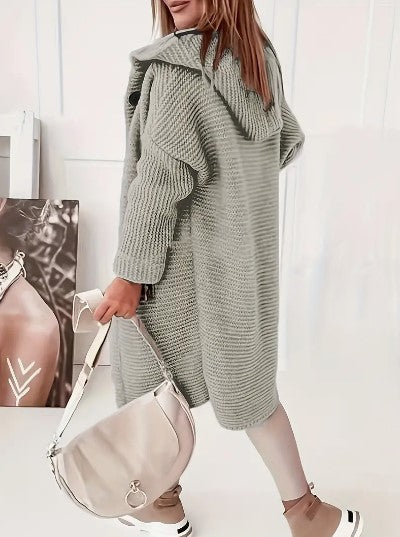 Endellion hooded oversized cardigan detail view 13