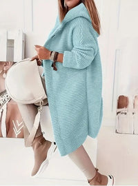 Endellion hooded oversized cardigan detail view 12