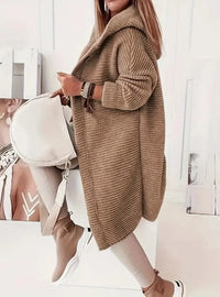 Endellion hooded oversized cardigan detail view 8