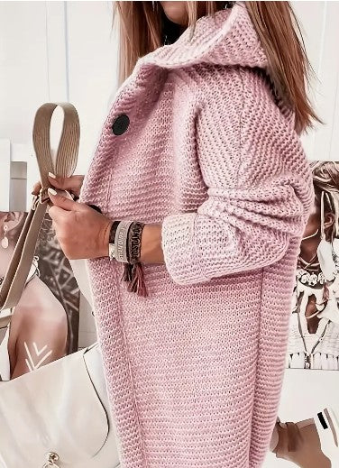 Endellion hooded oversized cardigan detail view 15