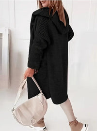Endellion hooded oversized cardigan detail view 9
