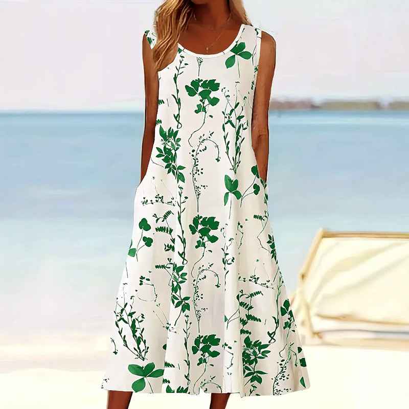 Willa midi dress in Green