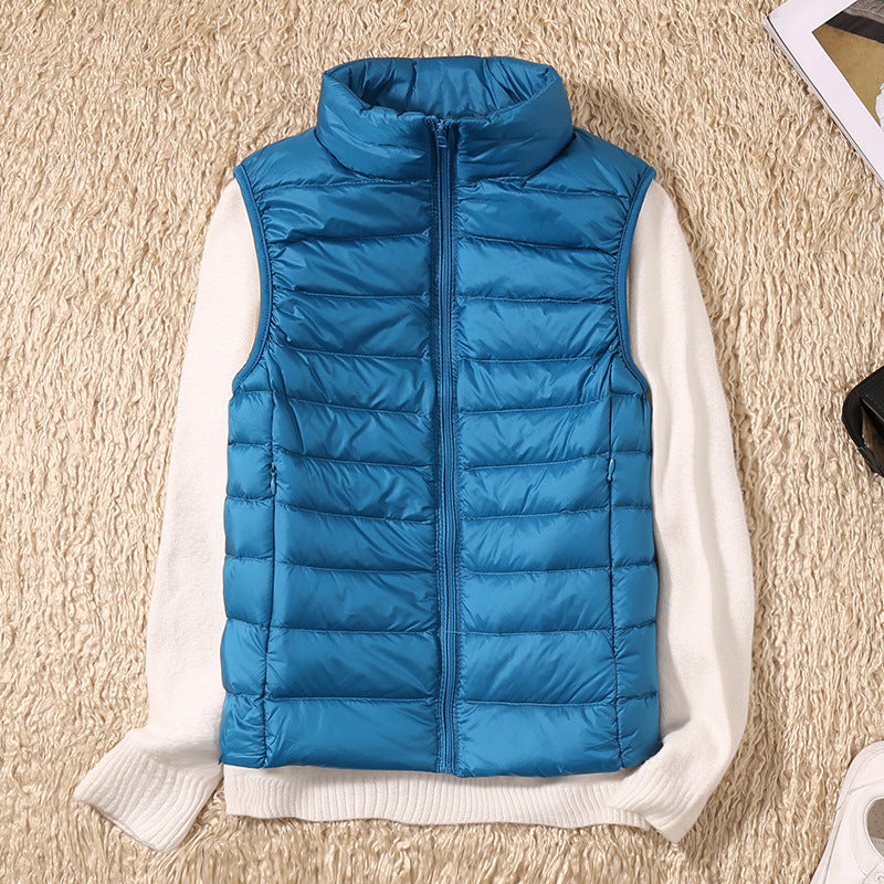 Nolwenn puffer vest in Blue