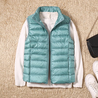 Nolwenn puffer vest in Light Blue
