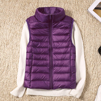 Nolwenn puffer vest in Purple