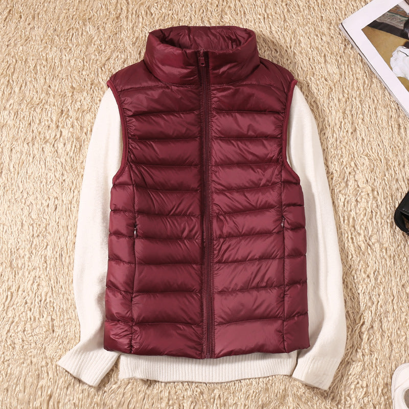Nolwenn puffer vest in Wine