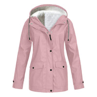 Quintina hooded jacket in Pink