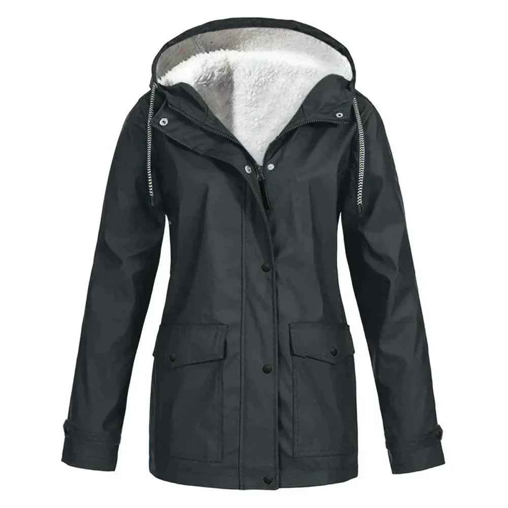 Quintina | Women's Button Front Hooded Jacket