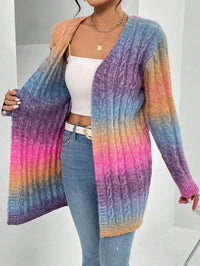 Benedetta cable knit cardigan alternative view