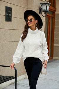 Drusilla | Women's Turtleneck Cable Knit Jumper