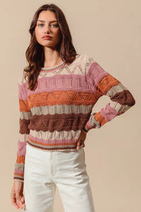 Sylvestra long sleeve striped jumper seventh view