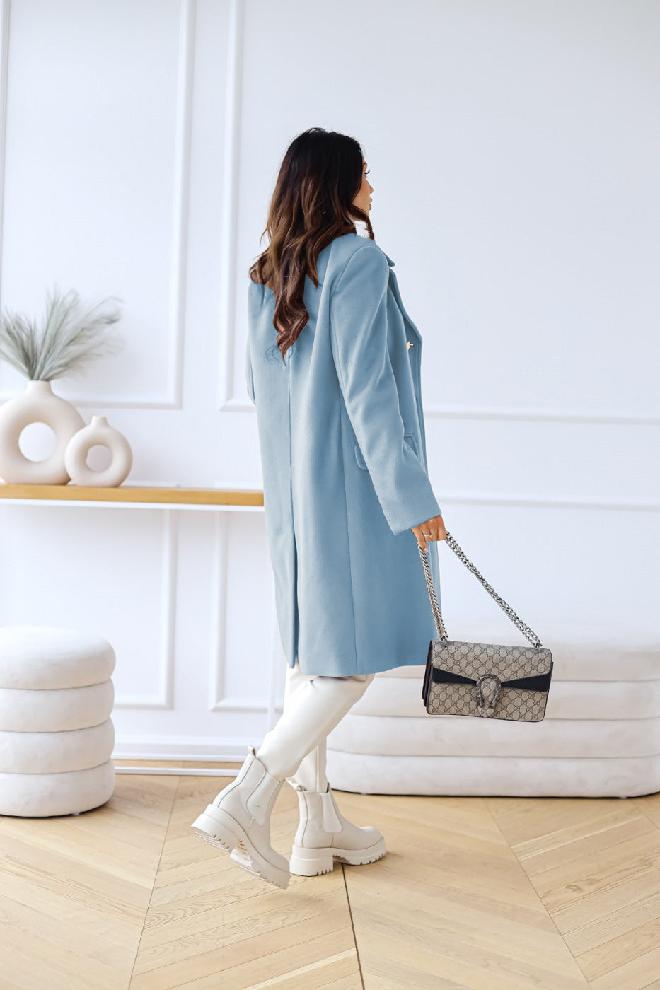Marisol double-breasted coat detail 10