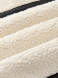 Frederica sherpa coat close up view