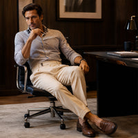 Julian | Slim Fit Pleated Tailored Dress Trousers