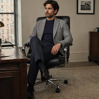 Manfred | Classic Herringbone Wool Blend Blazer