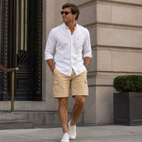 Jacob | 100% Cotton Cargo Shorts with Functional Pockets