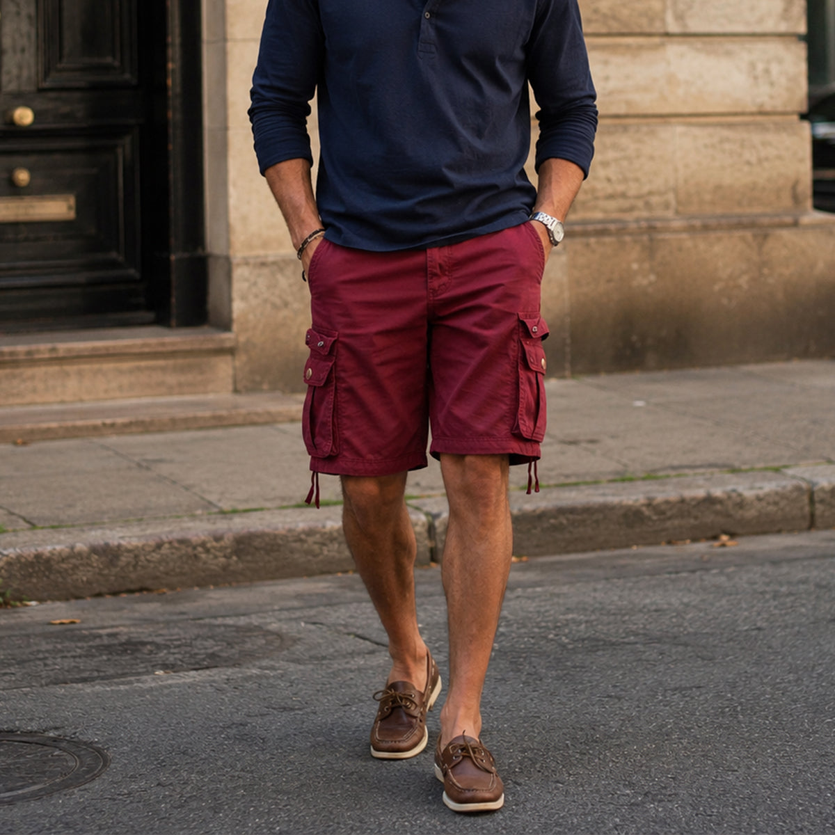 Jagger | Casual Cotton Cargo Shorts with Utility Pockets