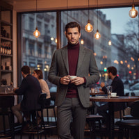 Ludovic | Single Breasted Wool Herringbone Tweed Blazer