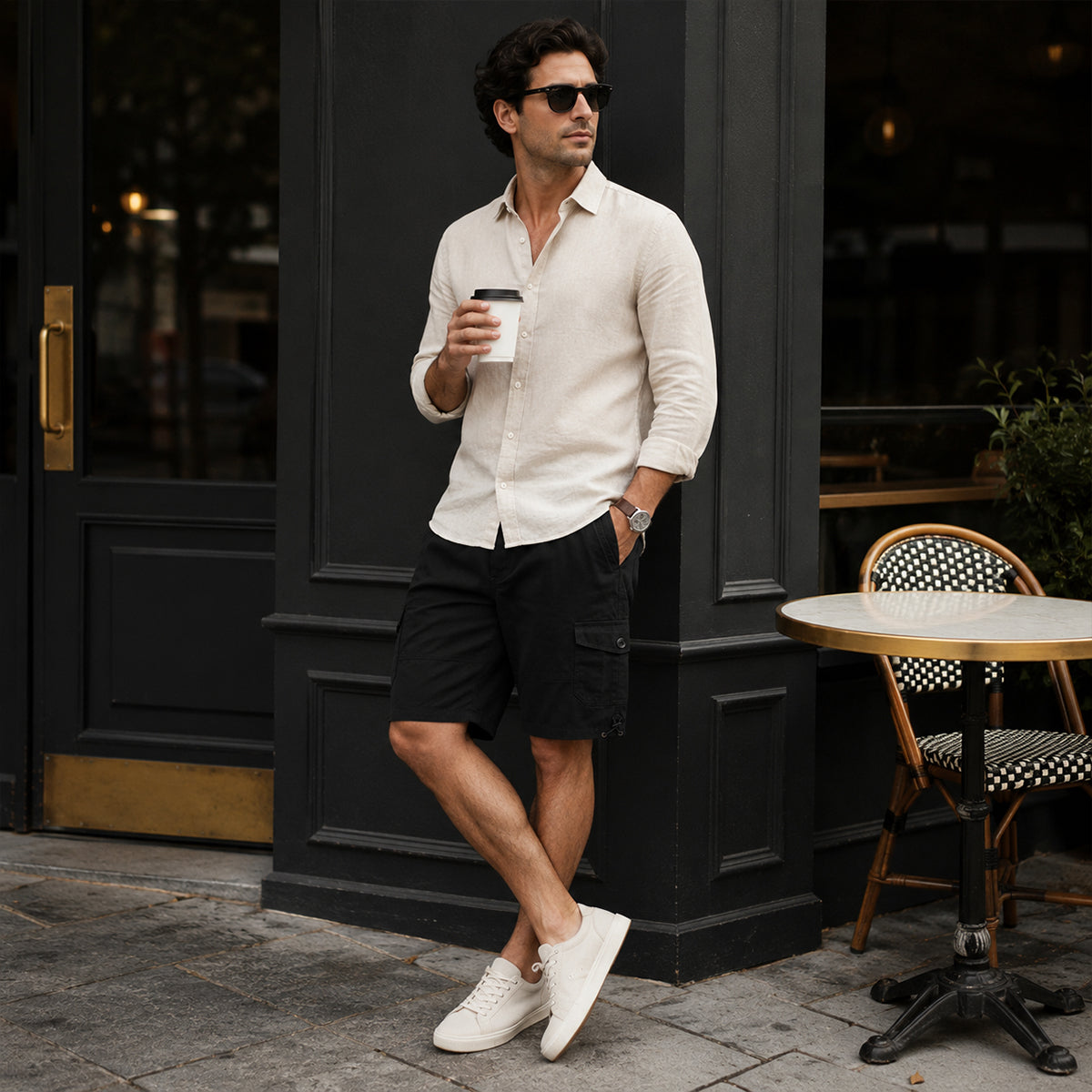 Jacob | 100% Cotton Cargo Shorts with Functional Pockets