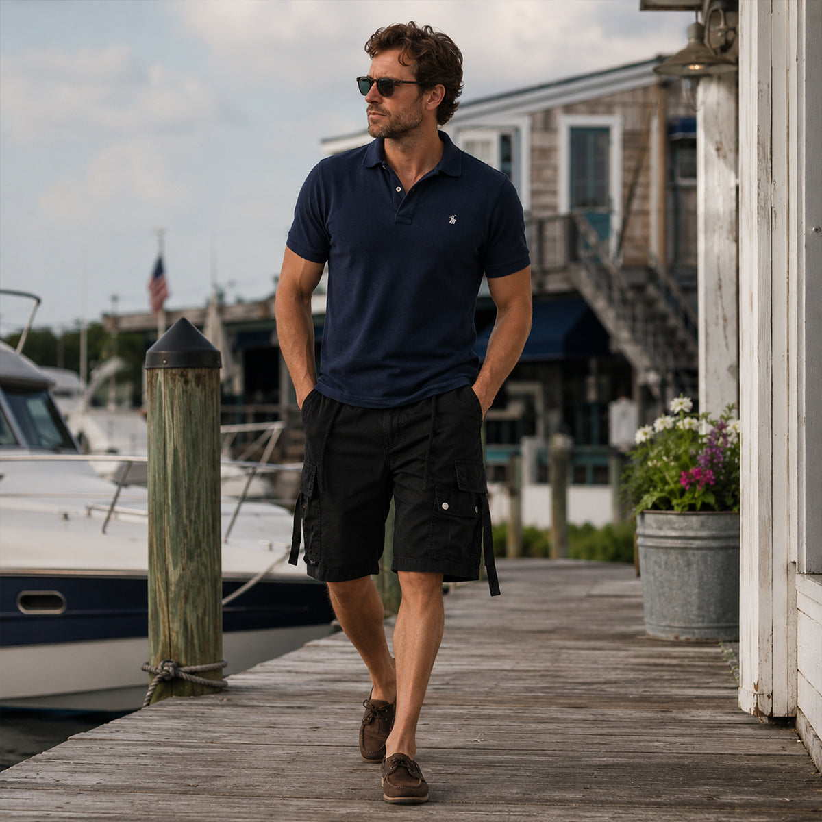 Isaiah | Utility Cargo Shorts with Multi Side Pockets