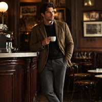 Manfred | Classic Herringbone Wool Blend Blazer