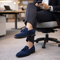 Nicholas | Men's Suede Tassel Loafers
