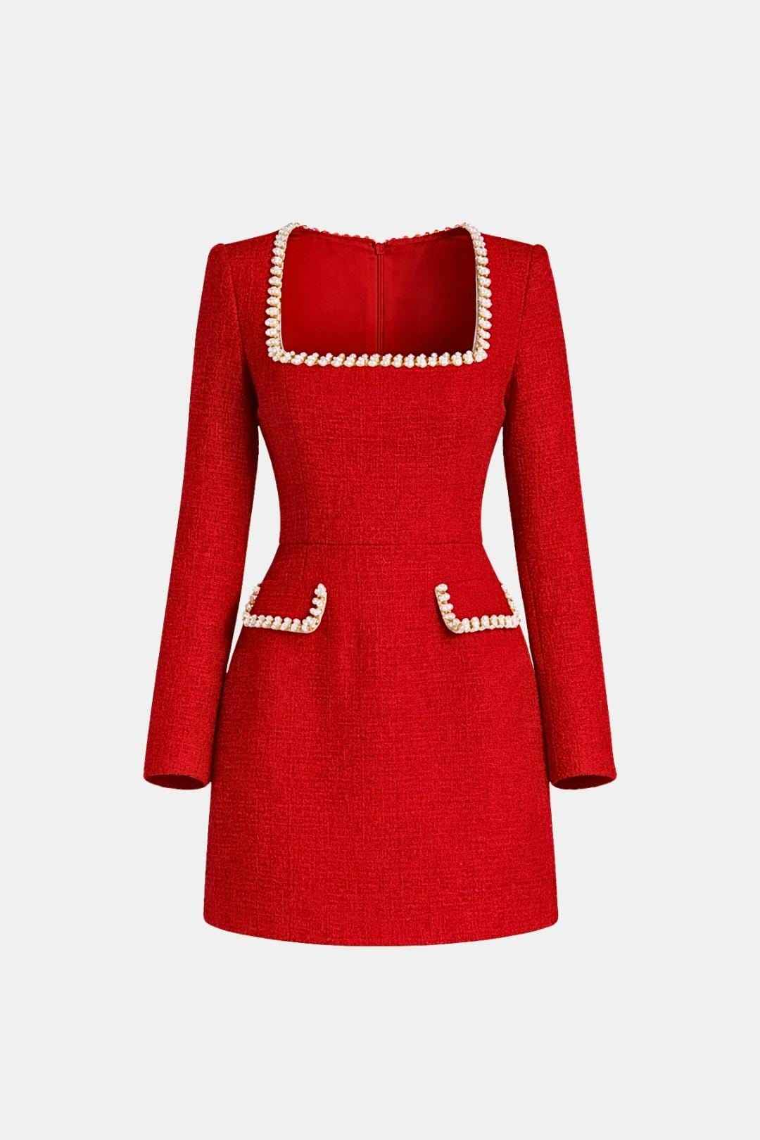 Constance mini dress in Red