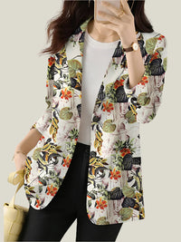 Clemency blazer in White Red