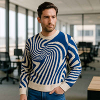 Ernest | Men's Premium Merino Wool Jacquard Knit Jumper