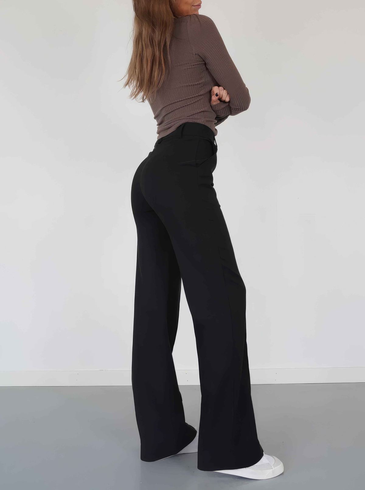 Annabel | Women's High-Waisted Wide Leg Trousers