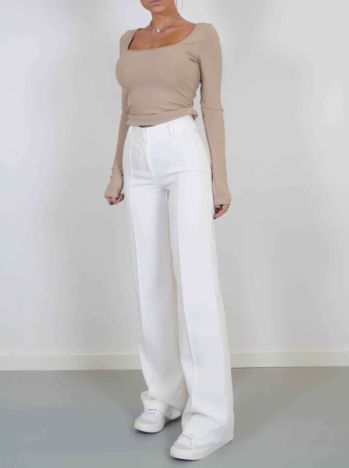 Annabel | Women's High-Waisted Wide Leg Trousers