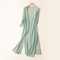 Galatea long duster cardigan full length view