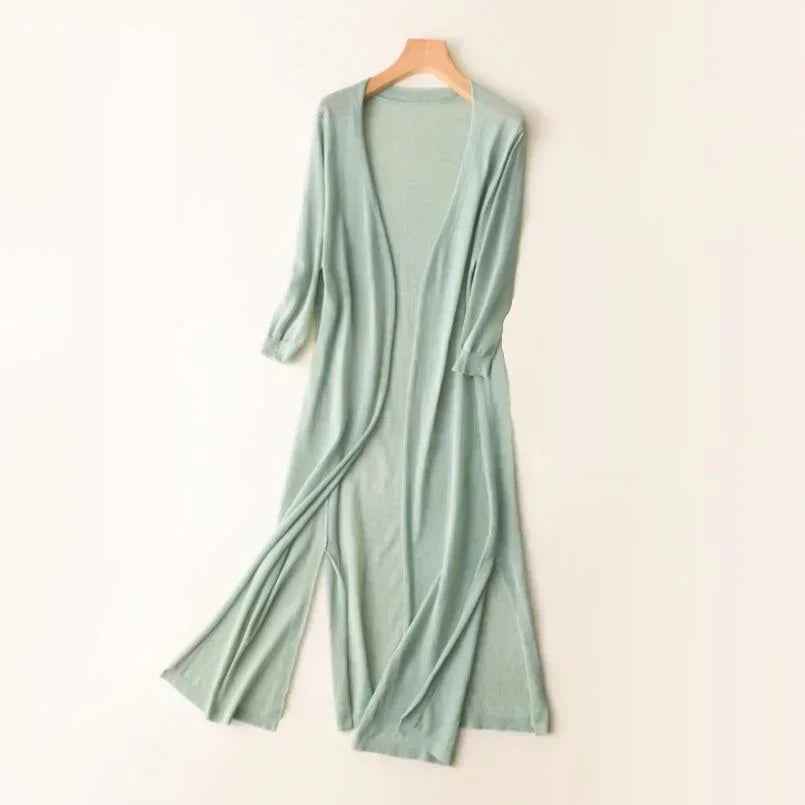 Galatea | Women's Long Duster Cardigan Open Front