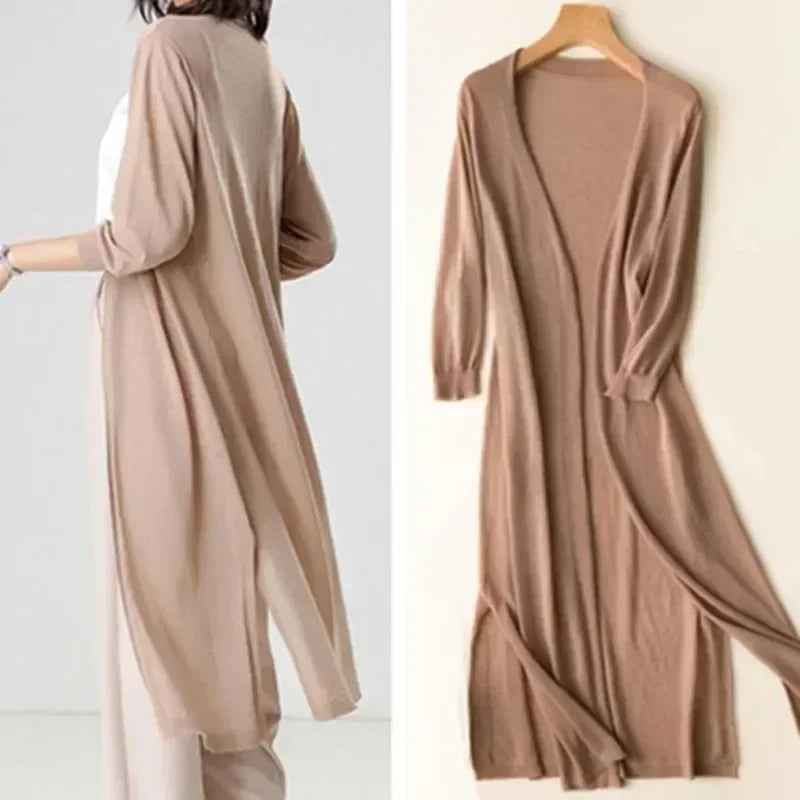 Galatea | Women's Long Duster Cardigan Open Front