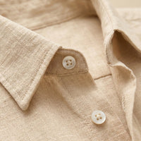 Whitlock linen shirt detail view five