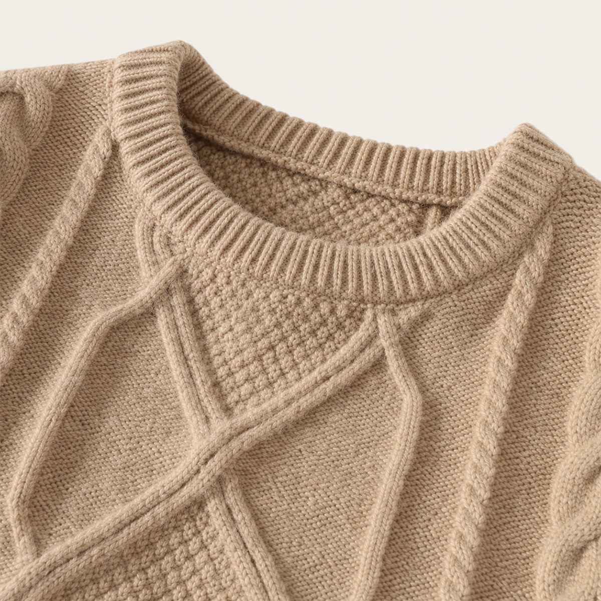 Erasmus | Men's Chunky Fisherman Cable Knit Jumper