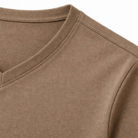 Leo | Men's V Neck Slim Fit Cotton T-Shirt