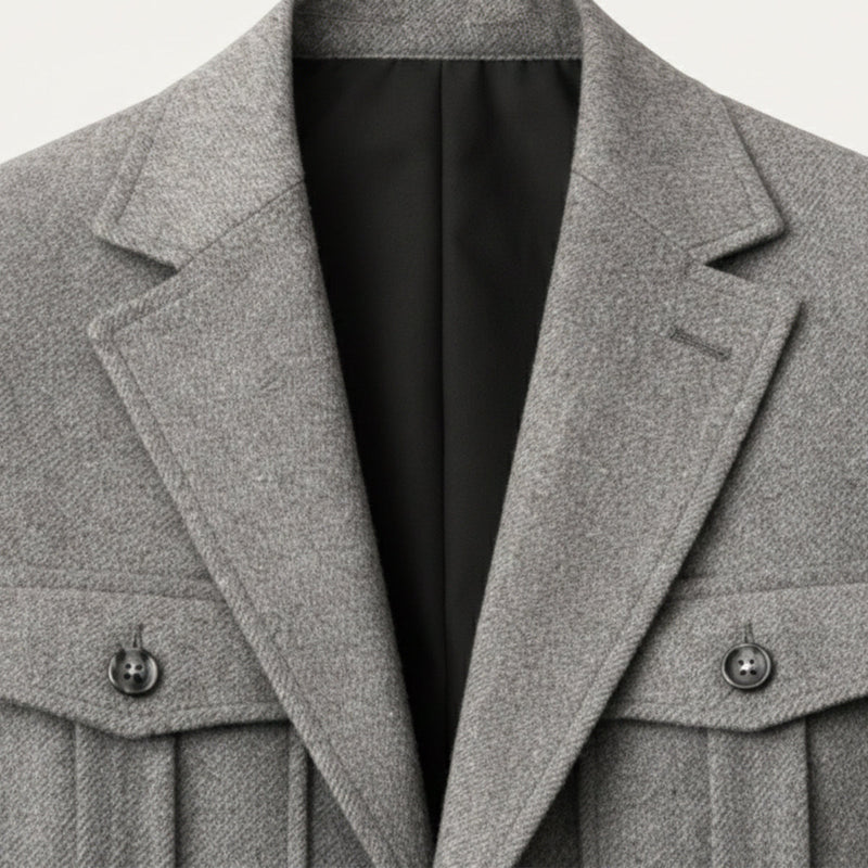 Lorenzo | Multi Pocket Tailored Tweed Blazer