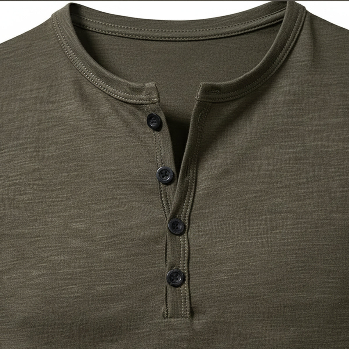 Henry | Cotton Henley Short Sleeve T-Shirt