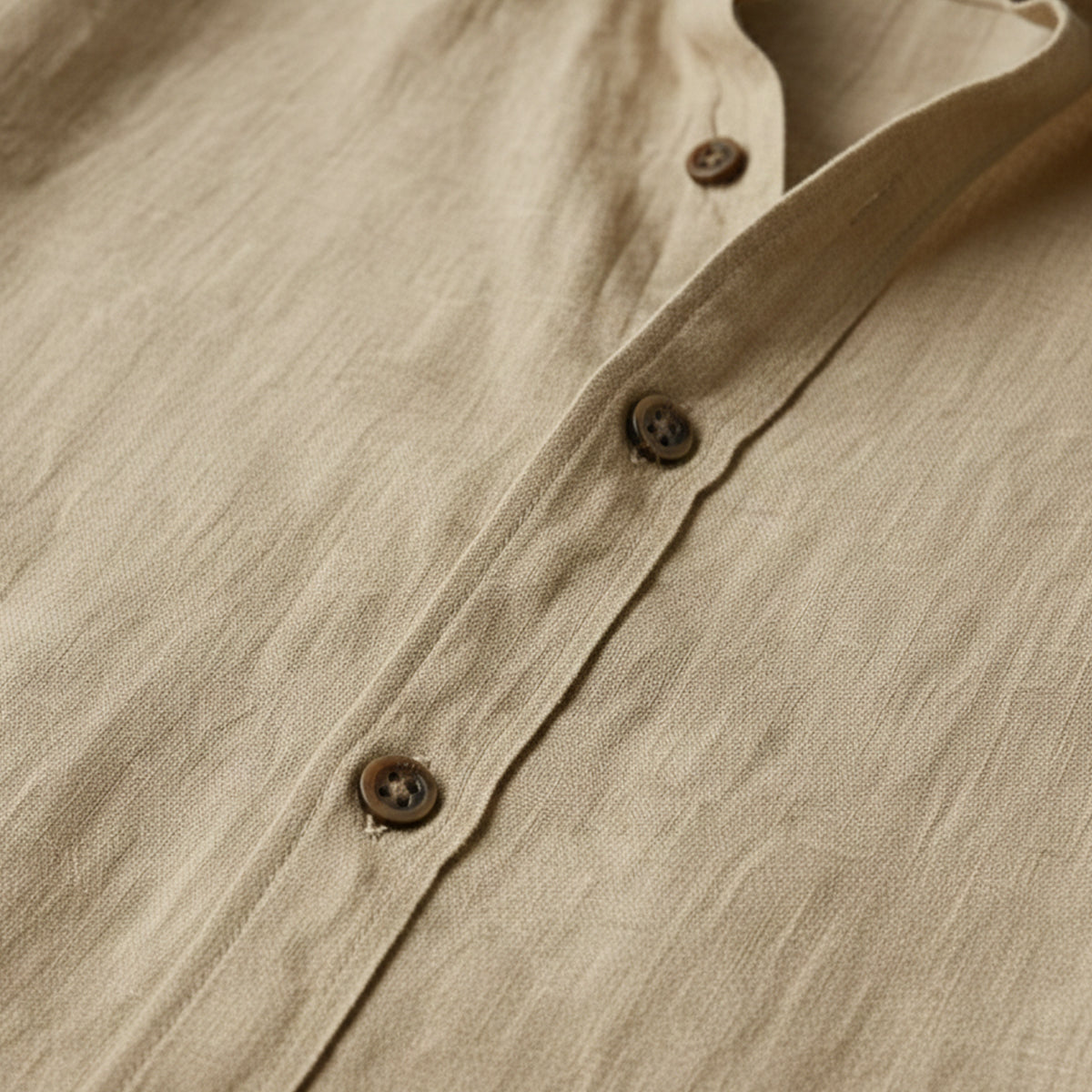 Brindley linen shirt detail view three