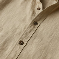 Brindley linen shirt detail view three