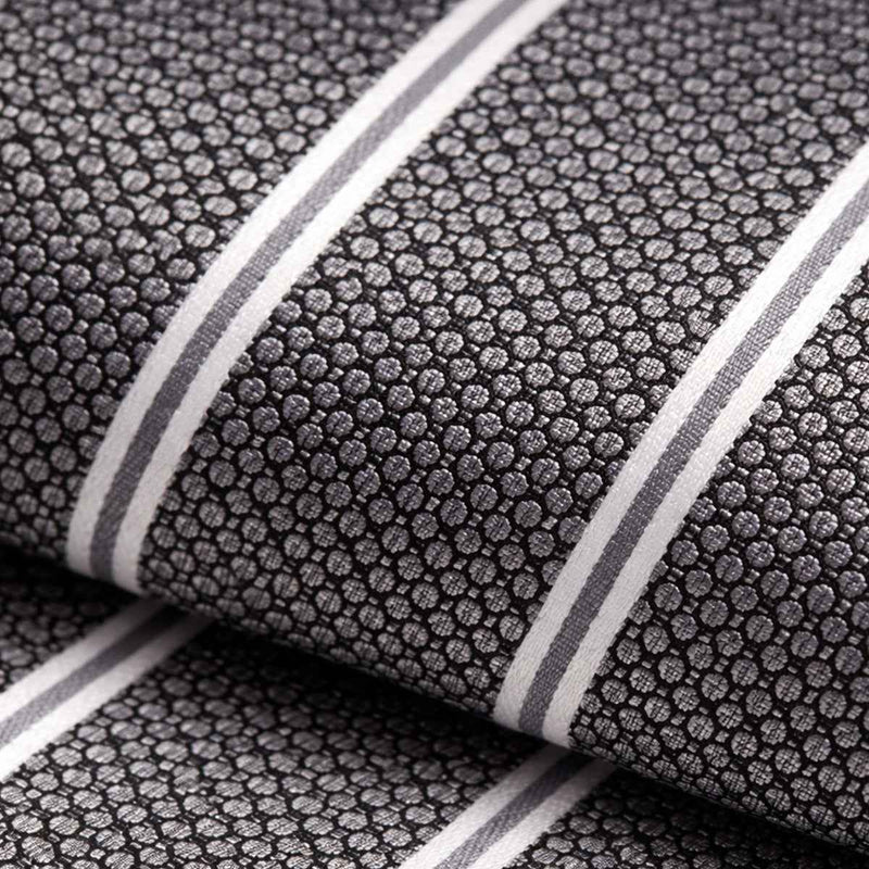 Alfred | Men's Luxury Silk-Blend Woven Neck Tie in Dark Gray