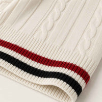 Fletcher | Half Zip Knit Jumper with Stripe Trim
