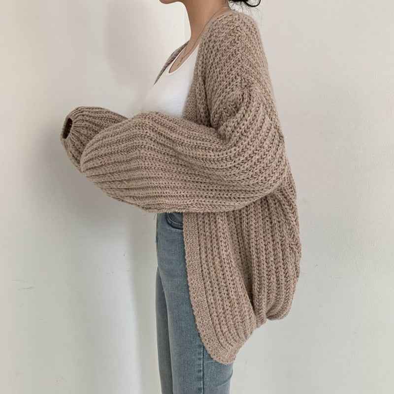 Eponine | Women's Oversized Open Front Cardigan Chunky Knit