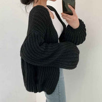 Eponine | Women's Oversized Open Front Cardigan Chunky Knit