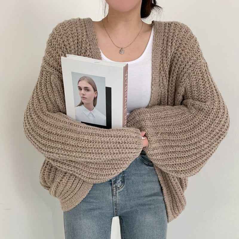 Eponine | Women's Oversized Open Front Cardigan Chunky Knit