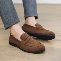 Benjamin | Men's Suede Moccasin Slip On Loafers