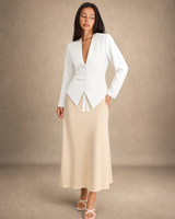 Eliza | white blazer