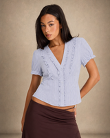 Mia | ruffle top